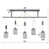 D - Hoyz - Industriele Hanglamp - 5 Lampen - Elevate