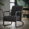 78fb-875f-49e9-9d64-57d20f5c38a6.jpeg D - Hoyz - Fauteuil Vintage - Curved Frame - Antraciet