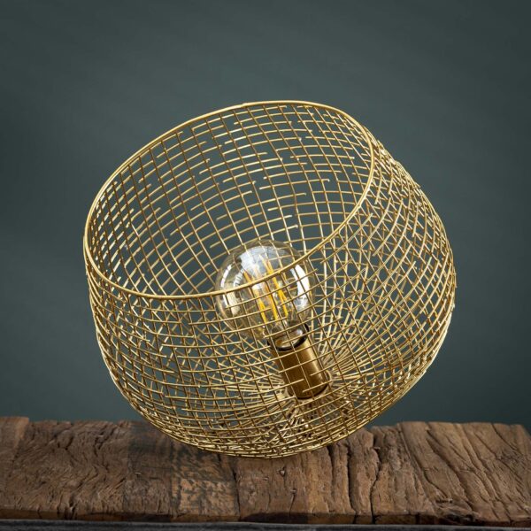 7a25-79ca-4ab9-8bae-46650f49f3bf.jpg D - Hoyz - Tafellamp Baket Wire - Ø33 - Industrieel - Goudkleurig