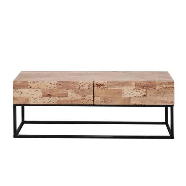 7a43-9263-4d89-9fab-86aad6d57c1b.jpeg D - Hoyz - TV-meubel Mill 120cm - Bruin - Acaciahout - 2 Lades