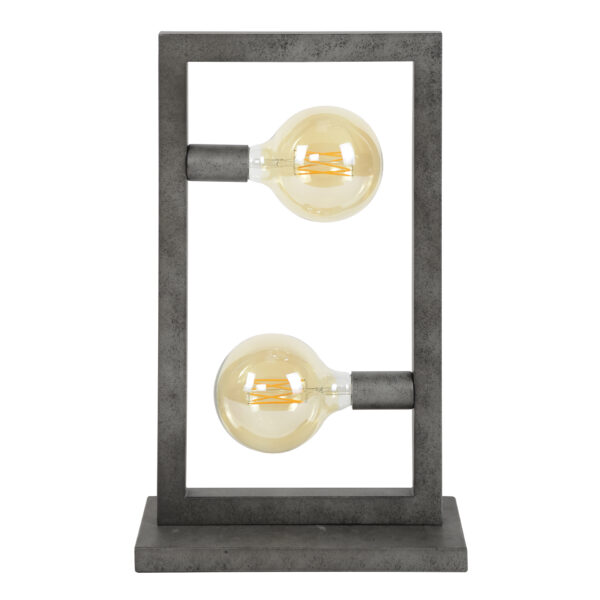 7b75-8021-4758-bed4-42b37a5c5356.jpg D - Hoyz - Tafellamp Industrieel - 2 Lampen - Steps Collectie - Grijs/Zwart