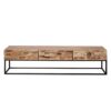D - Hoyz - TV-meubel Mill - 180cm - Bruin - Acaciahout - 3 Lades