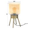 7e6f-b2e3-494d-ba56-aac8d1dc6e1a.jpg D - Hoyz - Tafellamp Amber - Vintage Tafellamp van Metaal en Glas - Goudkleurig