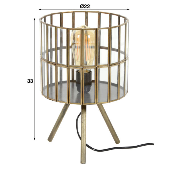 7ea6-7106-4264-b456-bbd50016363c.jpg D - Hoyz - Industriele Tafellamp van Metaal en Glas - Tafellamp tri-pod