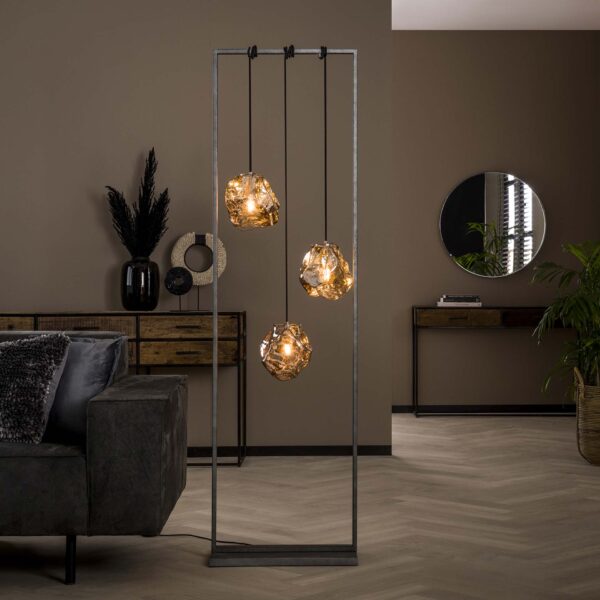 D - Hoyz - Vloerlamp Rock Wikkel - 3 Lampen - 51x25x180