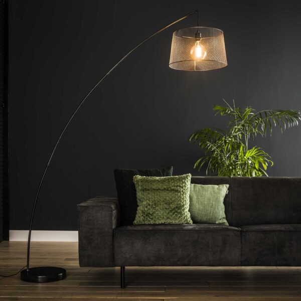 7f83-5edd-4da2-8d98-15ebe7540bde.jpg D - Hoyz - Vloerlamp Industrieel - 1x Ø45 Lamp in Boogvorm