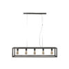 D - Hoyz - Hanglamp Vierkant Buis - 5 Lampen - Rechthoek - 125x25x150