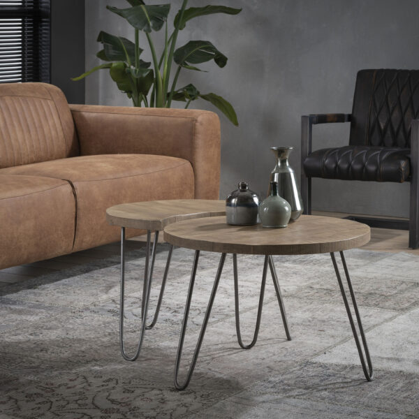 D - Hoyz - Salontafel Set - Ø60 - Rond - Set van 2 - 60x60x45