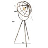 80ad-c5f7-4f35-982b-048befa810dd.jpg D - Vloerlamp Dome - Ø60 - Driepoot Frame - Grijs - 72x65x165