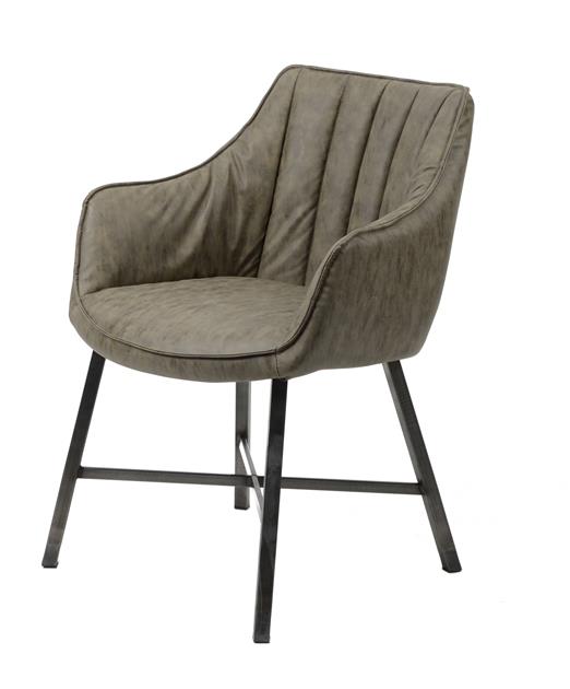 80e9-ba1d-43e1-9bef-58c4eeadfac3.jpeg D - Hoyz - Eetkamerfauteuil - Leer - Taupe - 2 stuks
