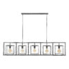 80eb-a921-413d-9224-f9f4f28a17b7.jpg D - Hoyz - Hanglamp met 5 lampen - Giant Tower - Grijs - 155CM - Verstelbaar - Industriële Hanglamp
