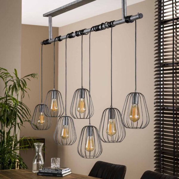 D - Hoyz - Hanglamp Lampoon - 7 Lampen - 150x18x150
