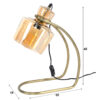 84cc-8966-4934-b417-5b6daa12e785.jpg D - Hoyz - Tafellamp Sledepoot - Vintage Taffellamp - Industrieel - Metaal en Glas