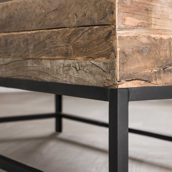 8624-f741-435c-996b-4f6b13fbc827.jpg D - Hoyz - Salontafel Lodge - Gerecycled Hout - Rechthoekig - 120x60cm