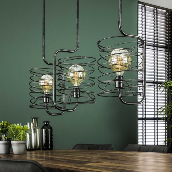 D - Hoyz - Industriele Hanglamp - 3x Ø25 - Curl Cylinder