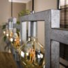 D - Hoyz - Industriele Hanglamp - 5 Lampen - Metaal Zilver - Industrieel