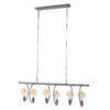 D - Hoyz - Hanglamp Chop - 6 Lampen - Zilverkleurig