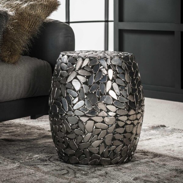 D - Hoyz - Bijzettafel Jackstone  - Ø40 - 40x40x46 - Grijs