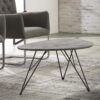 D - Hoyz - Salontafel Nier - Betonlook MDF - Grijs - 90x60x42
