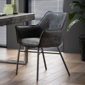 D - Hoyz - Armstoel Wing - Zwart - 2 Stuks - 60x64x81