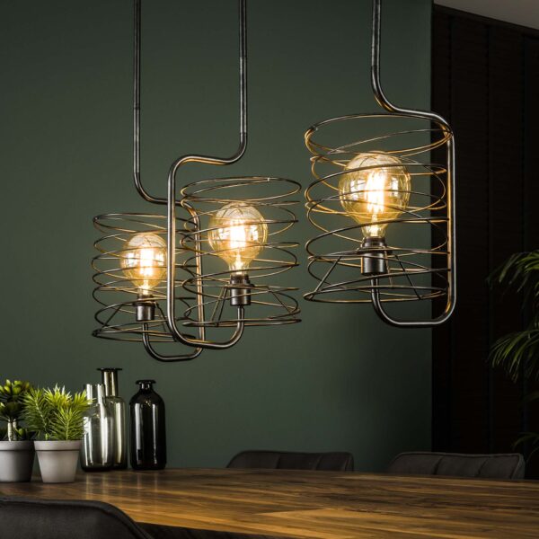 D - Hoyz - Industriele Hanglamp - 3x Ø25 - Curl Cylinder