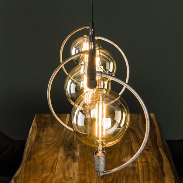 D - Hoyz - Hanglamp Chop XL - 4 Lampen - Zilverkleurig