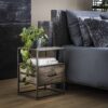 D - Hoyz - Nachtkastje Turf - 1 Lade - Hout - Bruin/Grijs