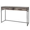 D - Hoyz - Kaptafel Turf - 2 Laden - Bruin - Hout - 120x40x76