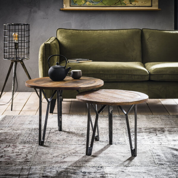 992a-98dd-4589-aff6-a9d125826513.jpg D - Hoyz - Salontafel Set - Rond - Set van 2 - 60x60x45