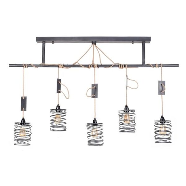 D - Hoyz - Industriele Hanglamp - 5 Lampen - Elevate