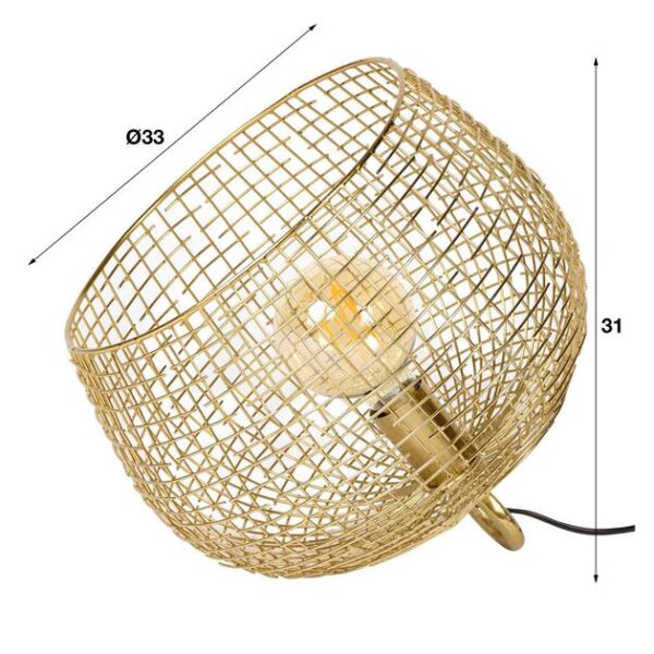 9a2c-d2c8-4a99-9e5e-f9ae8dd65e5d.jpeg D - Hoyz - Tafellamp Baket Wire - Ø33 - Industrieel - Goudkleurig