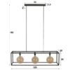 9a5f-01c8-4d99-bf79-372dbef27db0.jpeg D - Hoyz - Hanglamp - 3 Armatuur Punten - Stalen Frame - Serie Giant Square