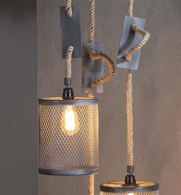 D - Hoyz - Hanglamp - 3x Ø20 cm mesh - Hanglampen - Diverse hoogtes