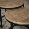 9d4d-ca68-489b-9c56-2159478e8b56.jpg D - Hoyz - Bijzettafel set van 2 - Rond/Halfrond Frame - Bruin