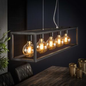 D - Hoyz - Hanglamp Vierkant Buis - 5 Lampen - Rechthoek - 125x25x150