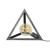 9fed-0bdf-4b2f-9928-cd78f645ffd7.jpg D - Hoyz - Tafellamp Pyramide - Driehoek - Zwart/Grijs