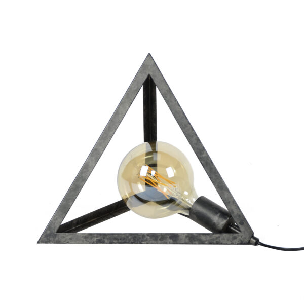 9fed-0bdf-4b2f-9928-cd78f645ffd7.jpg D - Hoyz - Tafellamp Pyramide - Driehoek - Zwart/Grijs