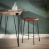 a15a-94e3-4282-81bb-1661ee33167d.jpg D - Hoyz - Barkruk Vintage - Echt Leer - 4 Stuks