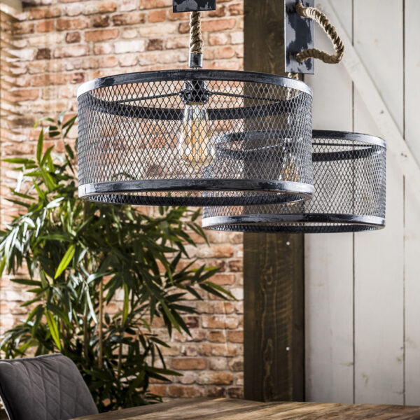 a6f0-73fa-47b1-9018-3ab18e698ad7.jpg D - Hoyz - Hanglamp - 2x Ø40 cm mesh - Verstelbaar Touw - Rond
