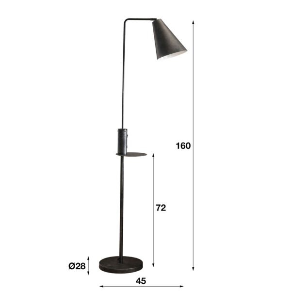 a6fd-b6a9-41a7-8939-eb70662fc6e8.jpg D - Industriele Vloerlamp met USB-Poort - 160 cm - Grijs/Zwart