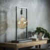 D - Hoyz - Tafellamp Sky - Rechthoekig Frame - Zwart/Grijs - Transparant
