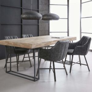 D - Hoyz - Eetkamertafel Teca - Bruin - Hout - 200x100x78