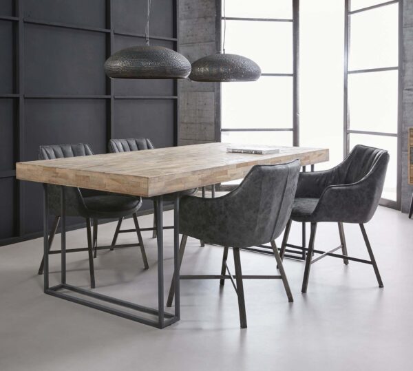 D - Hoyz - Eetkamertafel Teca - Bruin - Hout - 200x100x78