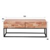 ab2c-bd8b-473d-bad2-dac18b426503.jpeg D - Hoyz - TV-meubel Mill 120cm - Bruin - Acaciahout - 2 Lades