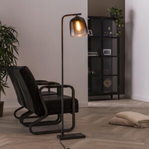 D - Hoyz - Vloerlamp Grey Shaded - 1 Lamp - Grijs/Zwart