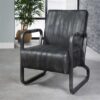 ad95-71c3-445f-94ff-a27e0a4c85a4.jpeg D - Hoyz - Fauteuil Vintage - Curved Frame - Antraciet