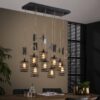 D - Hoyz | Hanglamp met 9 lampen - Industriële - Hanglamp woonkamer - 9L elevate 5+4