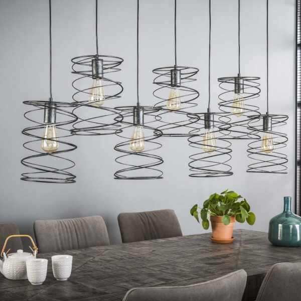 b02e-513c-4bf4-b146-d92b6f2ede66.jpg D - Hoyz - Industriële Hanglamp met 7 lampen - Diameter Ø20 - Grijs - 140CM - Hanglamp