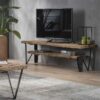 b0e1-d76d-4b32-aea5-a60cfc7db727.jpeg D - Hoyz - TV-meubel 160x40 - Bruin - Hardhout - Handgemaakt