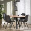 b3d5-967c-439f-9961-789c5477120d.jpg D - Eetkamertafel blad rond - Eettafel Acacia hout - Stalen Driepoot - 5 Personen - Ø120